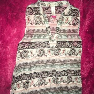 Sheer patterned tank top